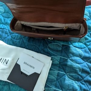 Brahmin Lil Topsail Genuine Leather convertible crossbody